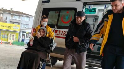 Bursa’da dikkatsiz yaşlı çift hastanelik oldu