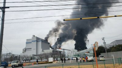 Japonya’daki termik santralde korkutan patlama