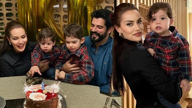 Fahriye Evcen’den oğlu Kerem ile yeni pozlar