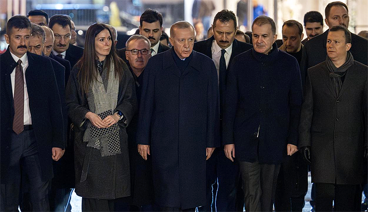 Erdoğan, yeni AK Parti Konferans Salonu’nda incelemelerde bulundu