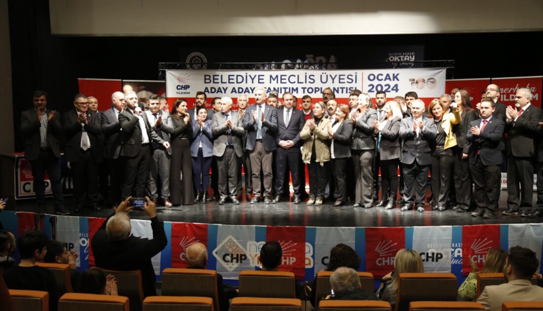 CHP Yıldırım’da belediye meclis üyesi aday adayları tanıtıldı