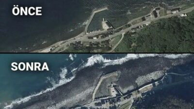 Japonya’daki deprem kıyı şeridini yaklaşık 250 metre kadar kaydırdı