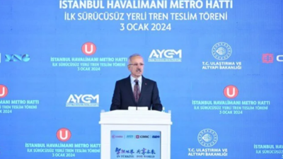 Sürücüsüz yerli tren seti raylara çıkmaya hazır