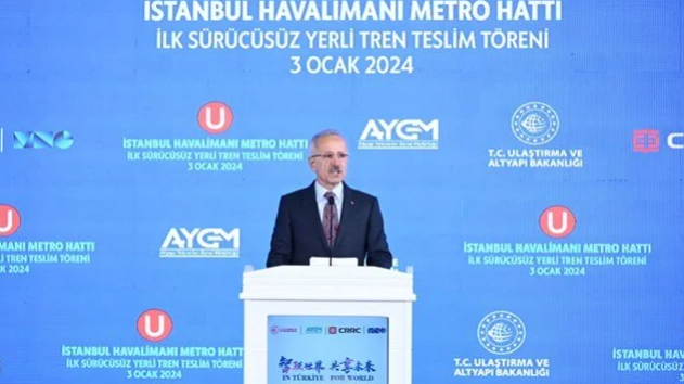 Sürücüsüz yerli tren seti raylara çıkmaya hazır