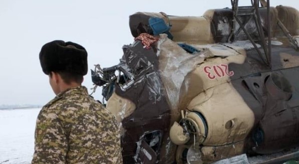 Kırgızistan’da askeri helikopter düştü: 1 ölü, 8 yaralı