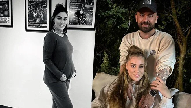 Tuğçe Tayfur’dan karnı burnunda ilk poz