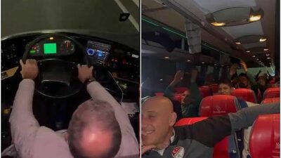 Şoför rahatsızlanınca koltuğa kulüp başkanı geçti