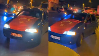 Bursa’da asker konvoyunda drift şov