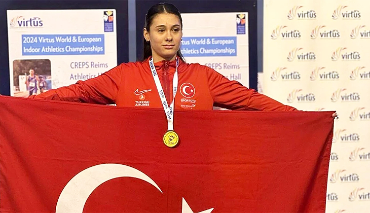 Özel atlet Aysel Önder’den dünya rekoru