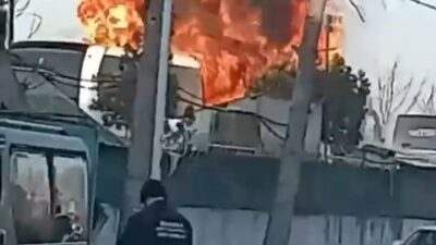 Bursa’da yolcu otobüsü alev topuna döndü!