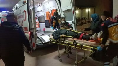 Bursa’da kontrolden çıkan motosiklet savruldu: 2 yaralı