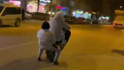 Bursa’da motosiklet sürücüsü tehlike saçtı