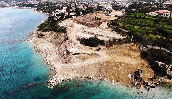 Ayayorgi Koyu’nda hazine arazisinde kaçak inşaat