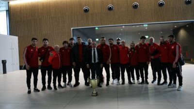 Avrupa şampiyonu Grekoromen Güreş Milli Takımı, yurda döndü