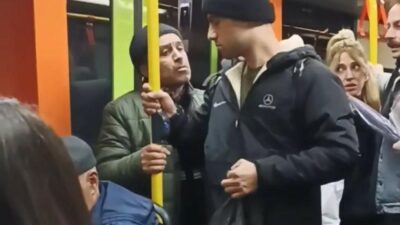 Bursa metrosunda tartışma!