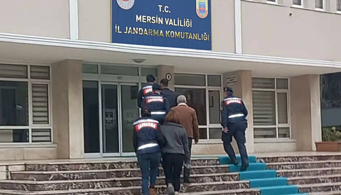 Mersin’de 3 şüpheliden 2’si tutuklandı