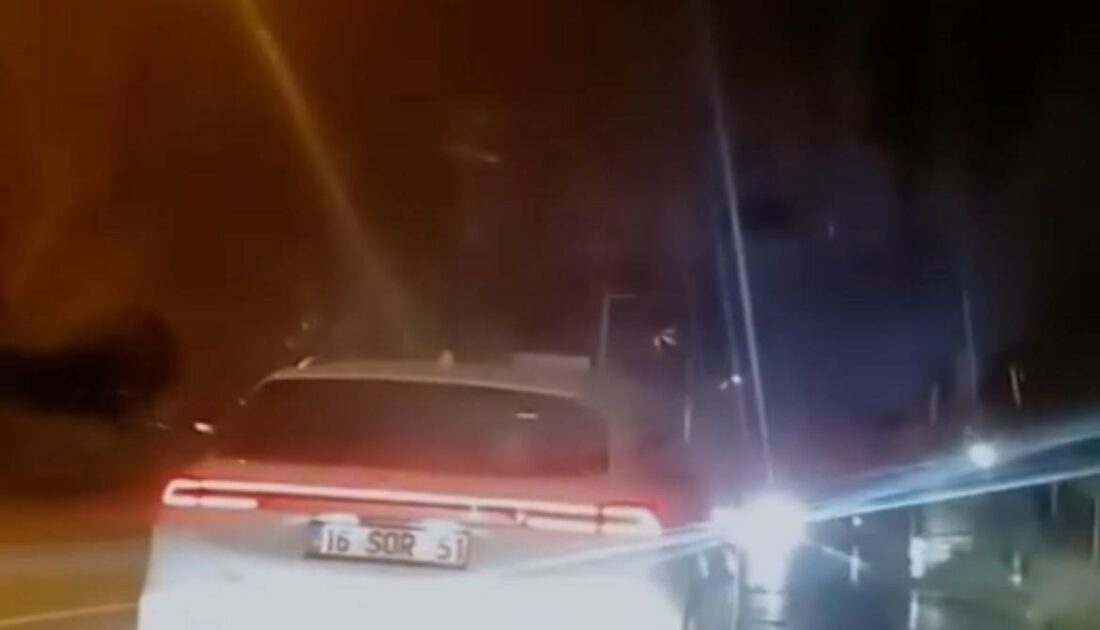 Bursa trafiğinde tehlikeli anlar! Kazaya davetiye çıkardı