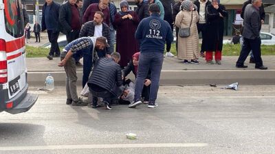 Bursa’da otomobil motosiklete çarptı: 3 yaralı