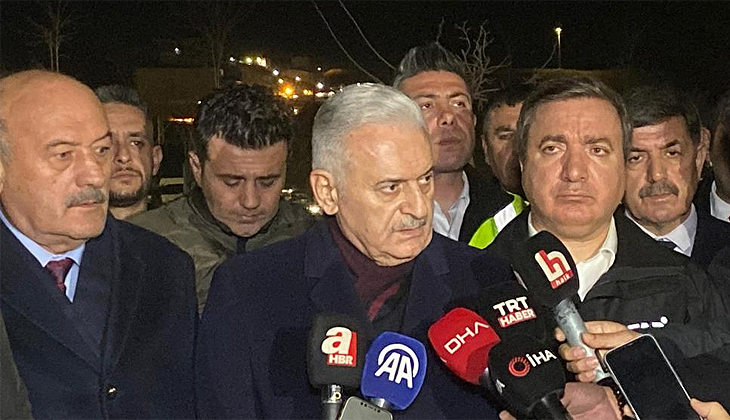 Binali Yıldırım’dan toprak kaymasına ilişkin açıklama