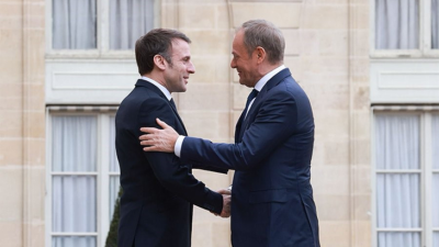 Tusk ile Macron, Paris’te bir araya geldi