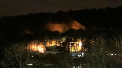 Bursa’da Uludağ eteklerinde korkutan yangın