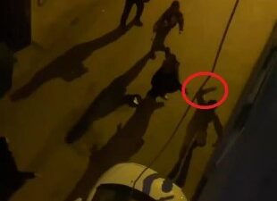 Bursa’da aileler arasındaki palalı kavga kamerada