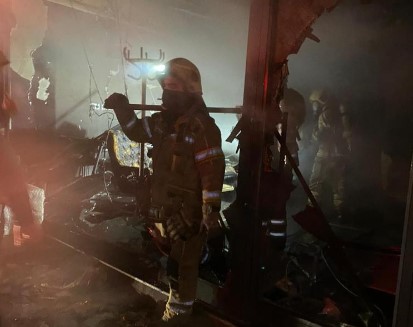 Bursa’da kuaför alev alev yandı