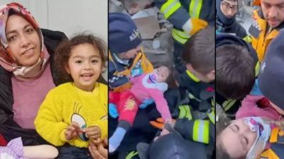 Hatice enkazdan 3 saatte minik kızı 72 saat sonra çıkarıldı