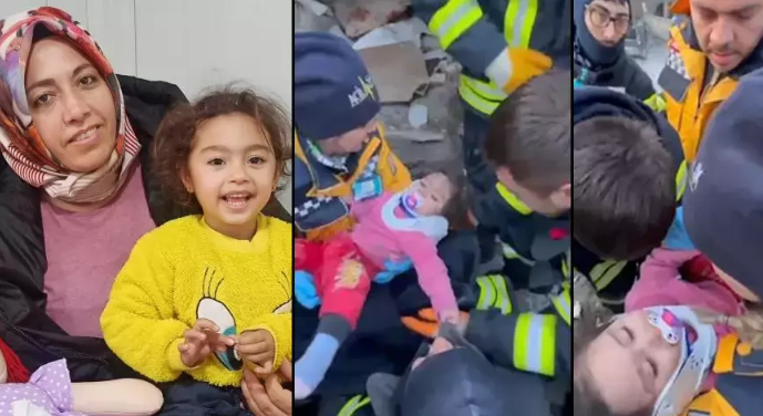 Hatice enkazdan 3 saatte minik kızı 72 saat sonra çıkarıldı