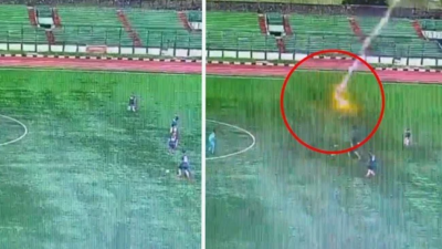 Yıldırım çarpması sonucu futbolcu yaşamını yitirdi