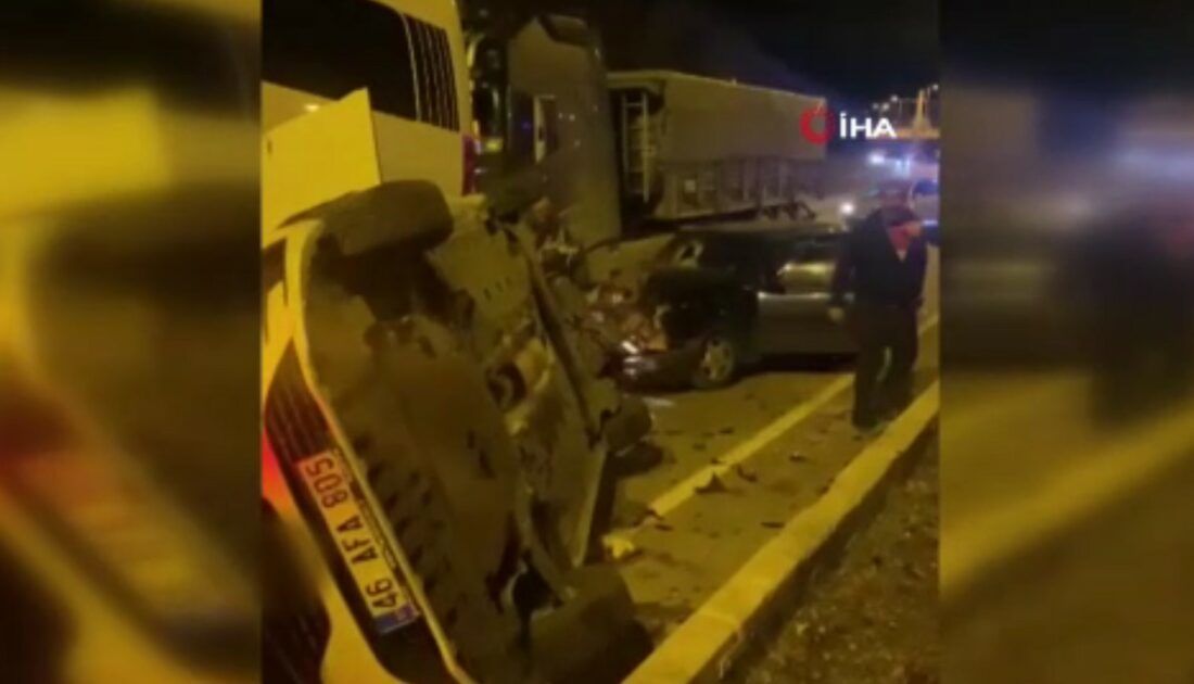 Ankara’da 5 araçlı zincirleme trafik kazası: 2 yaralı