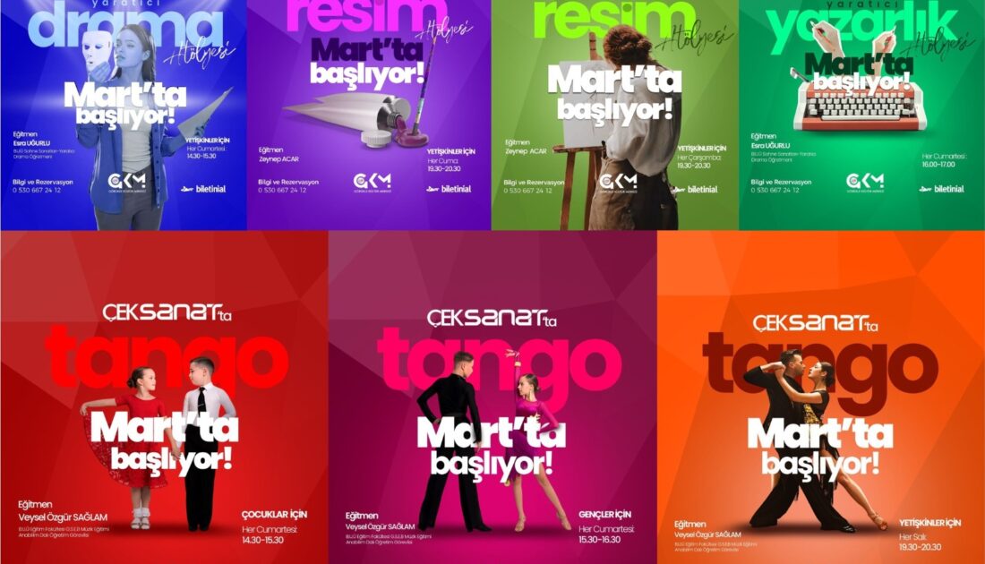 ÇEKSANAT Atölyeleri başlıyor!