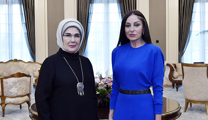 Emine Erdoğan, Mihriban Aliyeva ile görüştü