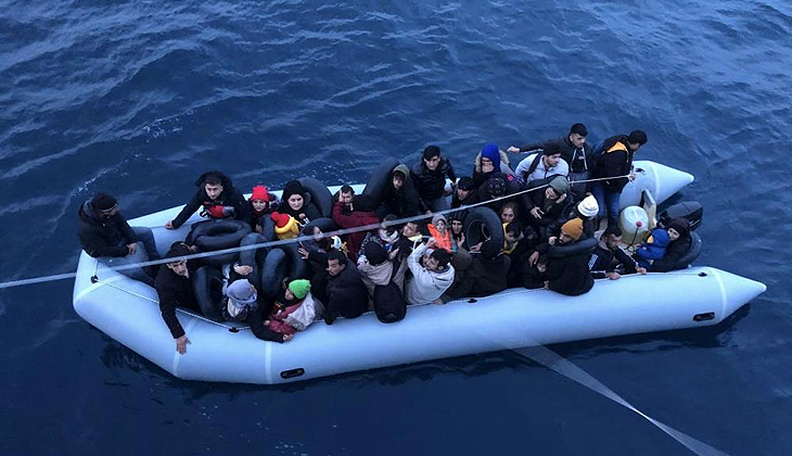 Bodrum açıklarında 43 düzensiz göçmen yakalandı