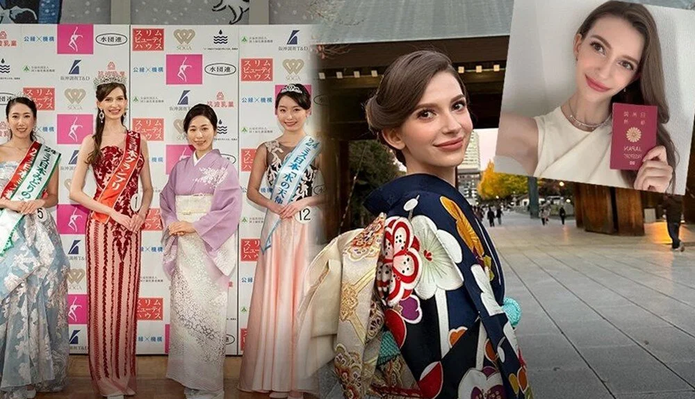 Ukrayna doğumlu Japonya Güzeli tacını geri verdi