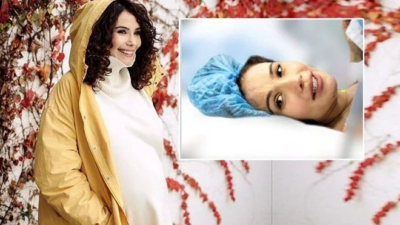 Songül Öden’den doğum fotoğrafı