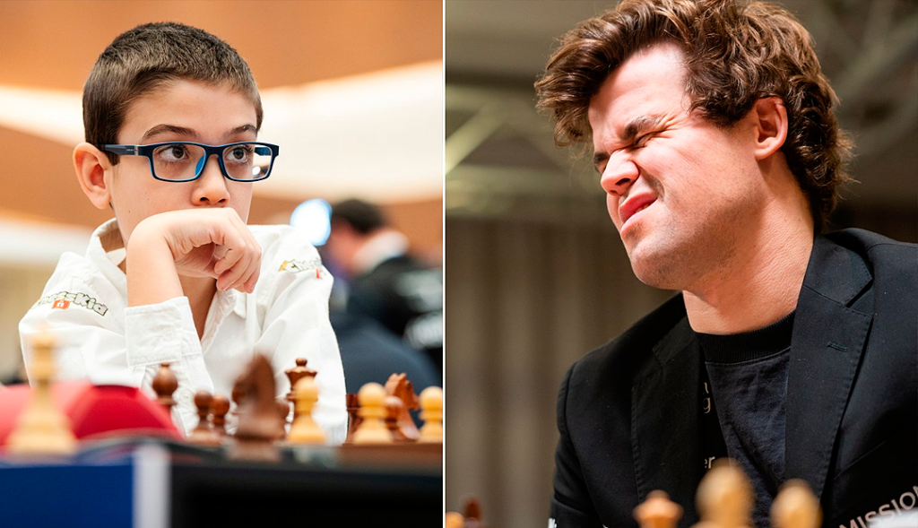 10 yaşındaki çocuk, 38 saniyede Carlsen’i yendi