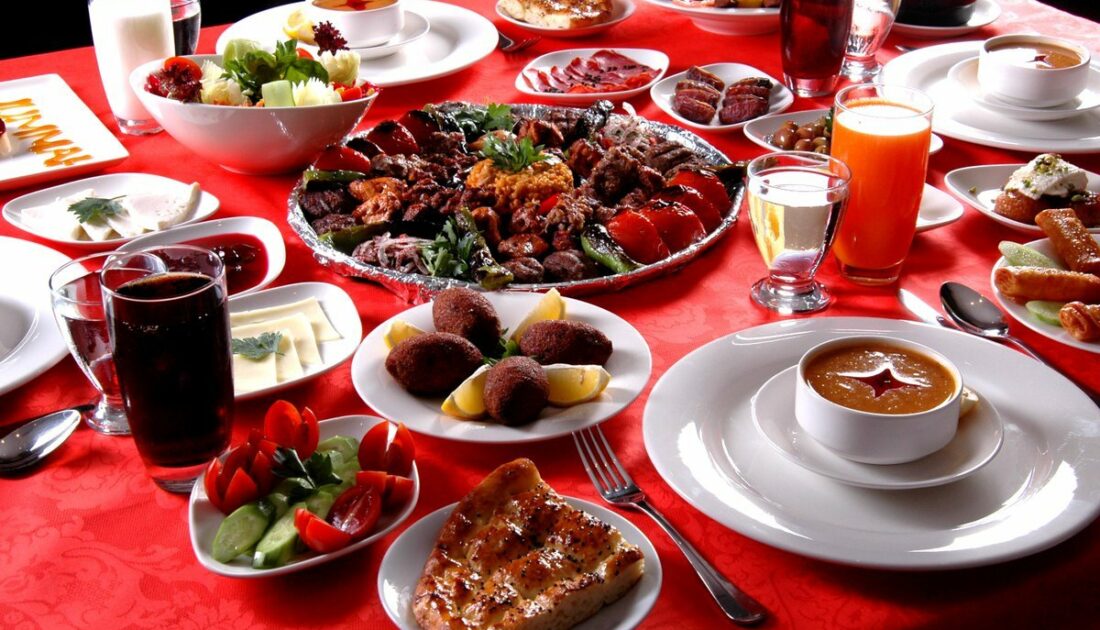 Ramazan ayı özel iftar menüsü