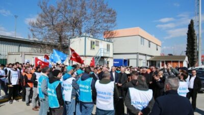 Bursa’da işçi sendikasının Borusan eylemi devam ediyor