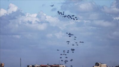 ABD, Gazze’ye 13. kez havadan insani yardım ulaştırdı