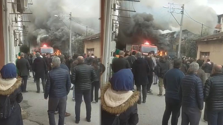 Bursa’da korkutan yangın