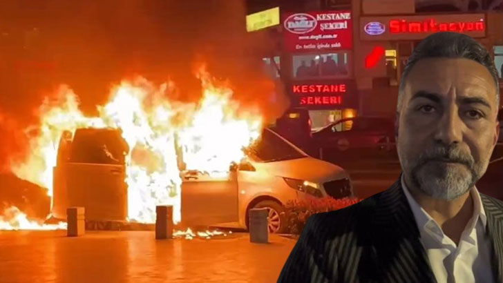 Bursa’da başkan adayının aracı yandı! O anları anlattı