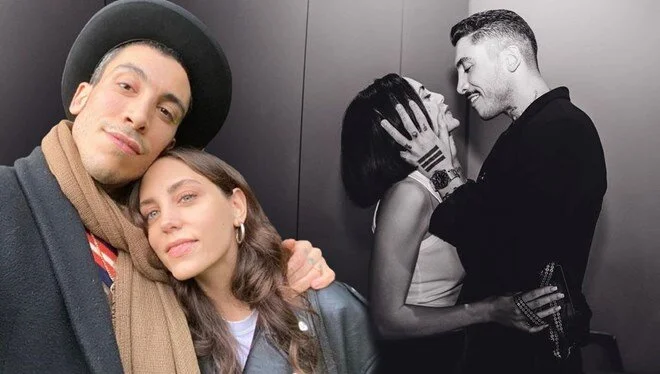 Can Bonomo-Öykü Karayel çiftinden romantik poz