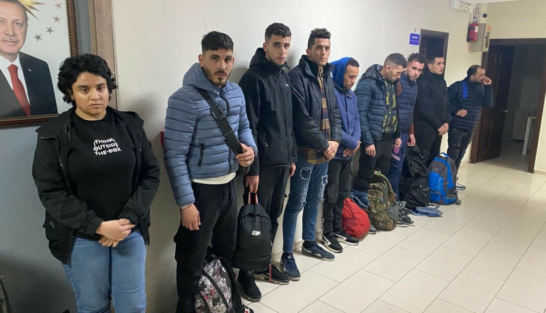 13 kaçak göçmen yakalandı