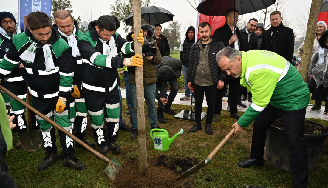 Kadınlar Günü’nde erguvan fidanları toprakla buluştu