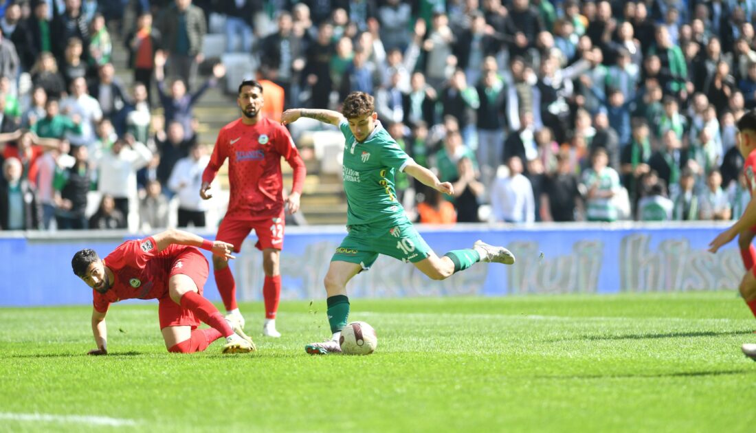 Bursaspor üç puanı elinden kaçırdı!