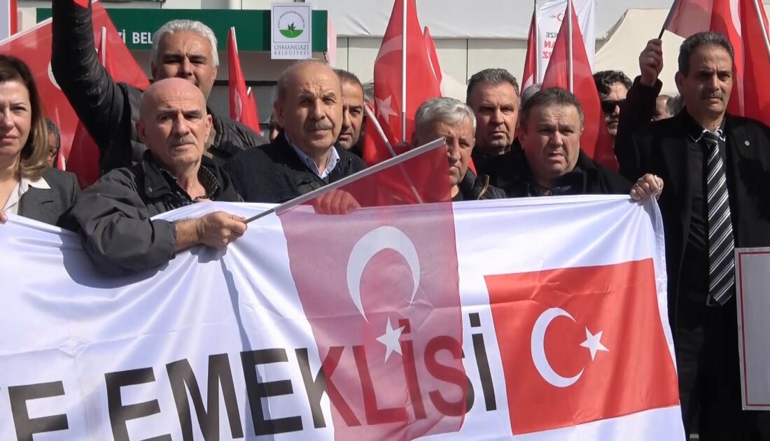 Emekli polisler Bursa’dan seslendi: 3600 ek gösterge istiyoruz