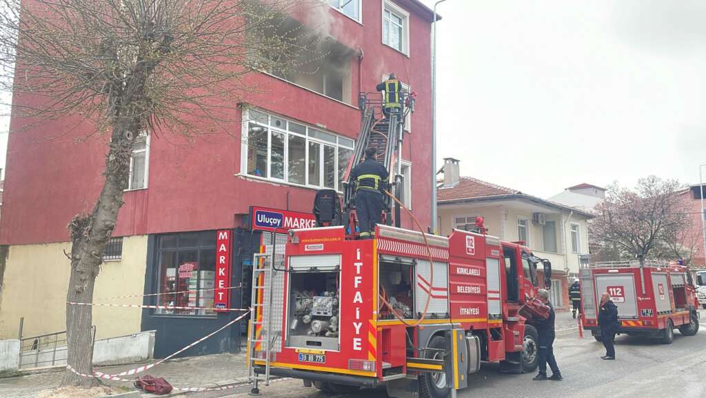 Kırklareli’de ev yangını