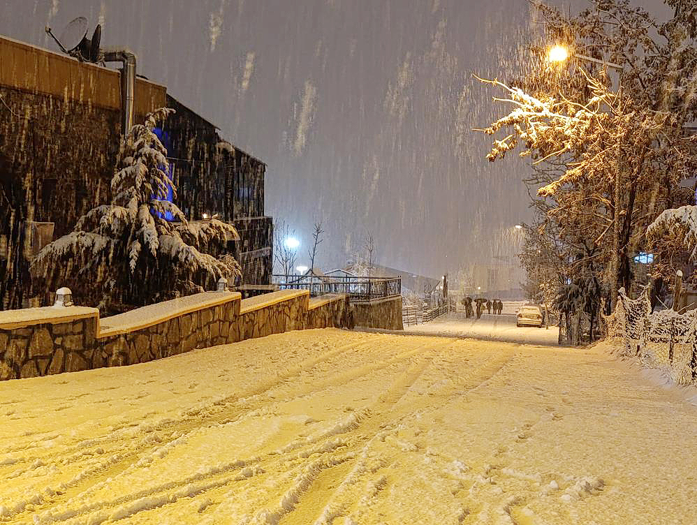 Van’da Mart ayında lapa lapa kar yağdı