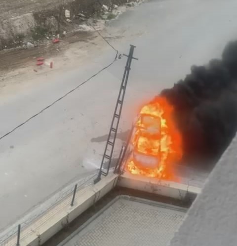 Bursa’da kaza yapan otomobil yandı
